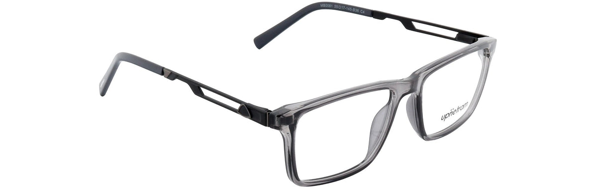 UP0081-C4-Handmade Mix Material-Crystal Smoke Grey - glassesbyahana.com