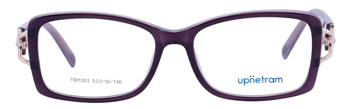 UP1001-C3-Handmade Mix Material-Royal Purple - glassesbyahana.com