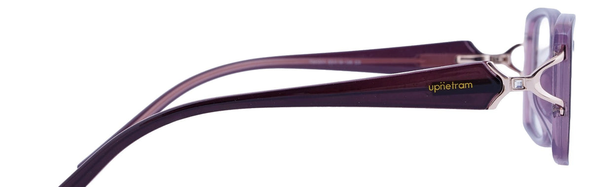 UP1001-C3-Handmade Mix Material-Royal Purple - glassesbyahana.com