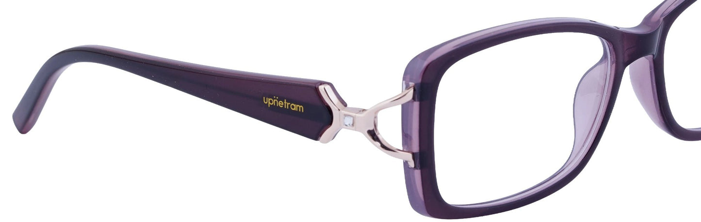 UP1001-C3-Handmade Mix Material-Royal Purple - glassesbyahana.com