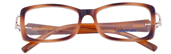 UP1001-C6-Handmade Mix Material-Havana Brown - glassesbyahana.com