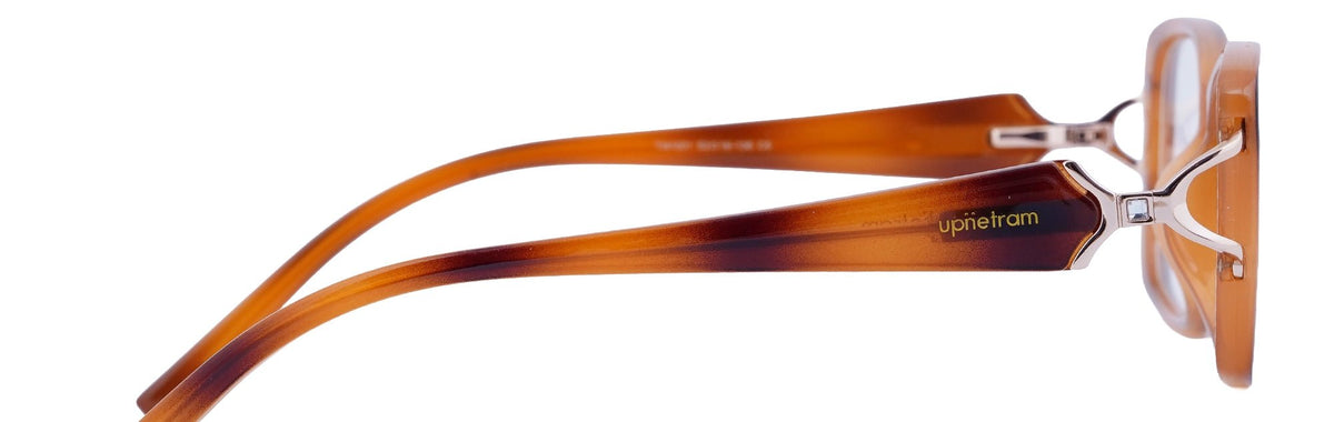 UP1001-C6-Handmade Mix Material-Havana Brown - glassesbyahana.com