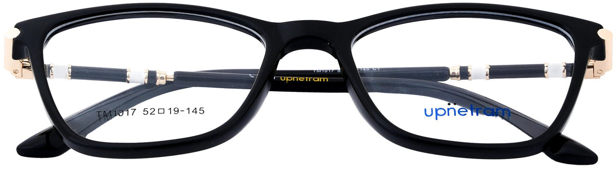 UP1017-C1-Handmade Mix Material-Midnight Black - glassesbyahana.com