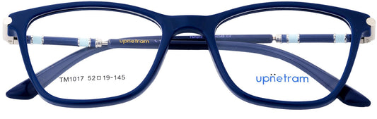 UP1017-C2-Handmade Mix Material-Blue - glassesbyahana.com