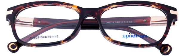 UP1029-C6-Handmade Mix Material-Havana Brown - glassesbyahana.com