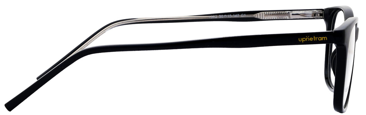 UP1362-C1-Handmade Mix Material-Midnight Black - glassesbyahana.com