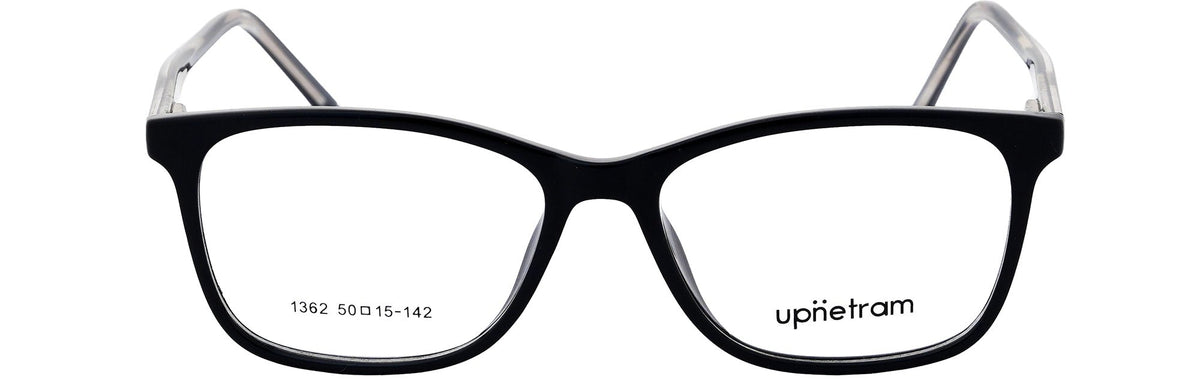 UP1362-C1-Handmade Mix Material-Midnight Black - glassesbyahana.com