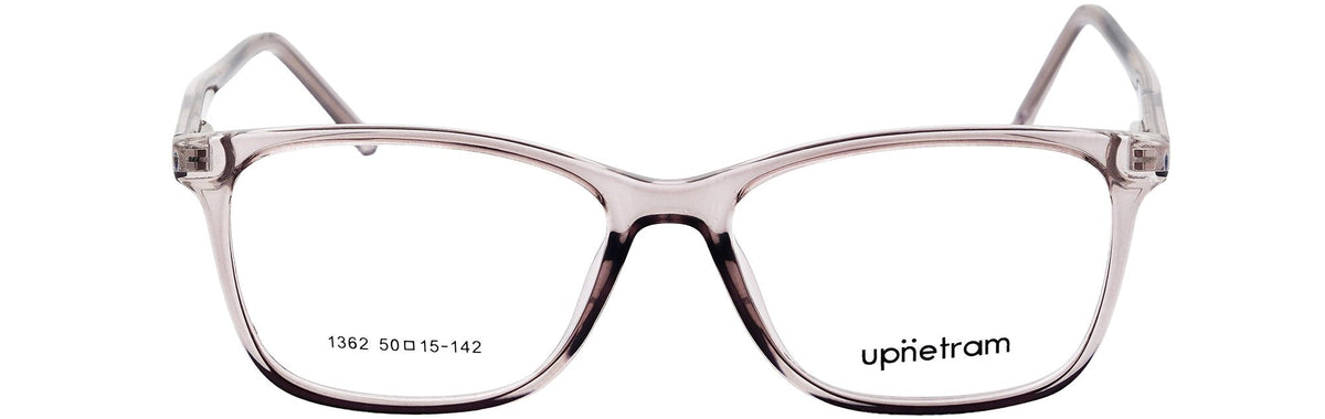 UP1362-C2-Handmade Mix Material-Transparent Grey - glassesbyahana.com