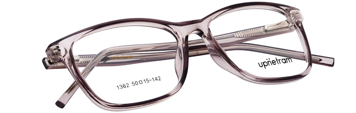 UP1362-C2-Handmade Mix Material-Transparent Grey - glassesbyahana.com