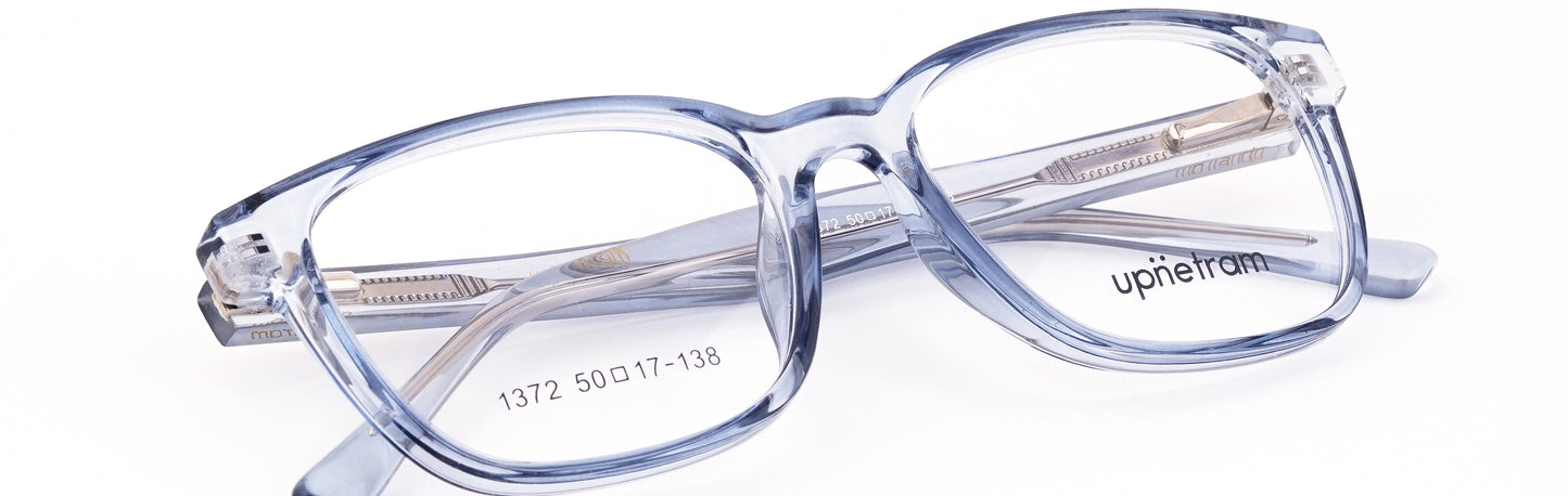 UP1372-C3-Handmade Mix Material- Sky Blue - glassesbyahana.com