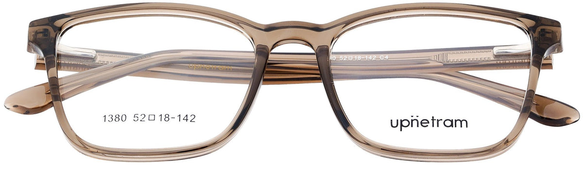 UP1380-C4-Handmade Mix Material-Crystal Brown - glassesbyahana.com