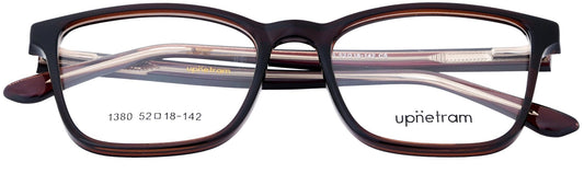 UP1380-C5-Handmade Mix Material-Havana Brown - glassesbyahana.com