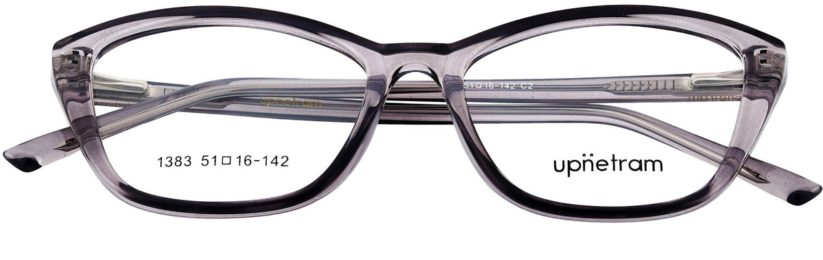 UP1383-C2-Handmade Mix Material-Crystal Grey - glassesbyahana.com
