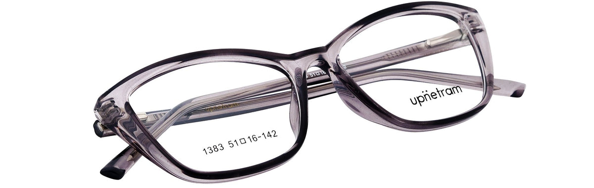 UP1383-C2-Handmade Mix Material-Crystal Grey - glassesbyahana.com