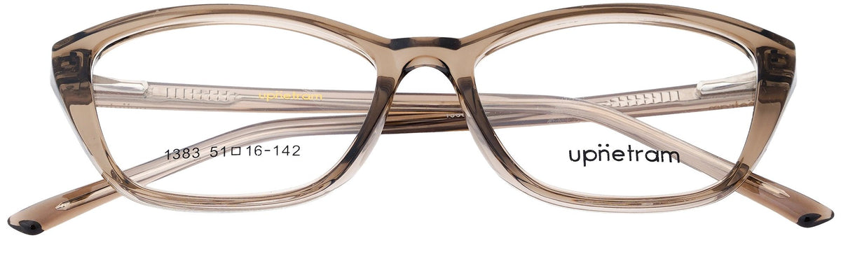UP1383-C4-Handmade Mix Material-Crystal Brown - glassesbyahana.com