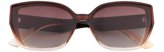 UP14012-C4-Handmade Mix Material-Crystal Brown - glassesbyahana.com