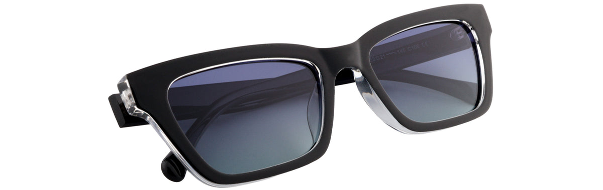 UP14071-C5-Handmade Bio Acetate-Translucent Black - glassesbyahana.com