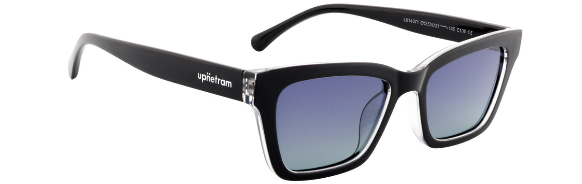 UP14071-C5-Handmade Bio Acetate-Translucent Black - glassesbyahana.com