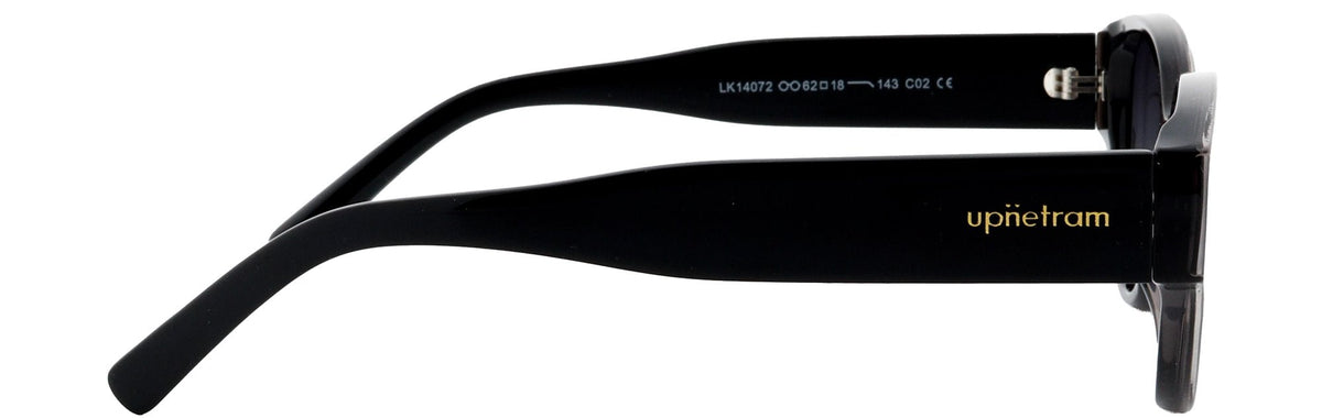 UP14072-C2-Handmade Mix Material-Midnight Black - glassesbyahana.com