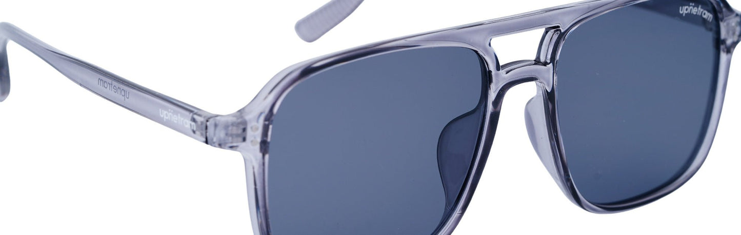 UP22003-C3-Handmade Mix Material-Frosted Steel - glassesbyahana.com
