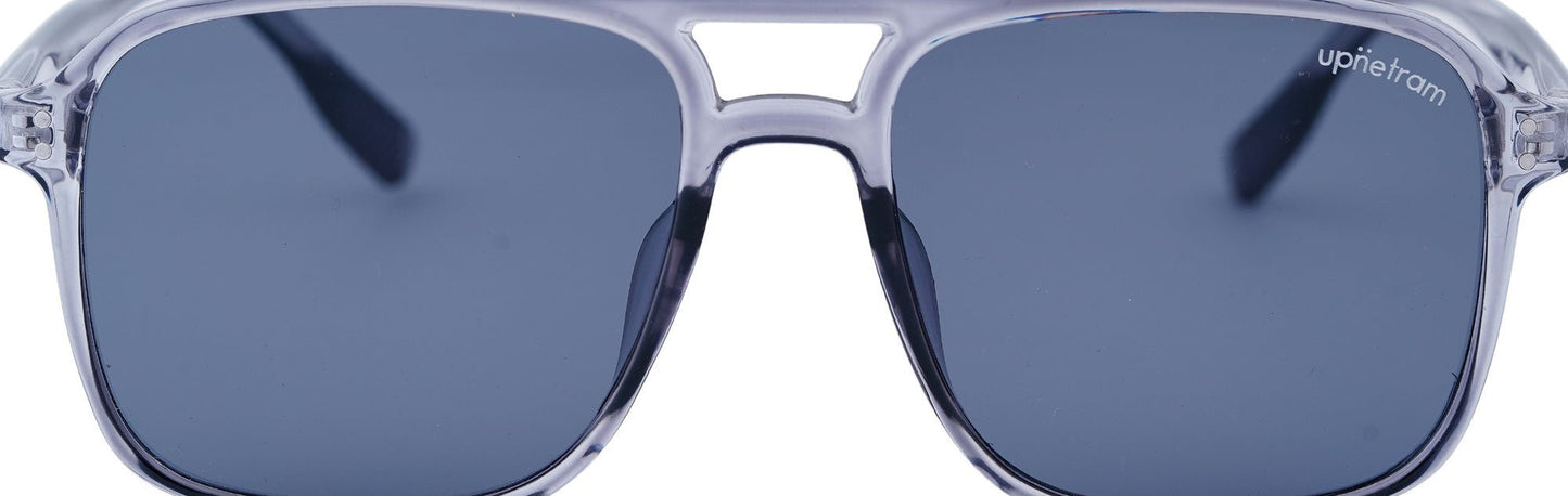 UP22003-C3-Handmade Mix Material-Frosted Steel - glassesbyahana.com