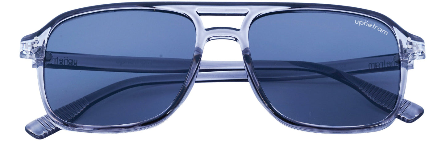 UP22003-C3-Handmade Mix Material-Frosted Steel - glassesbyahana.com