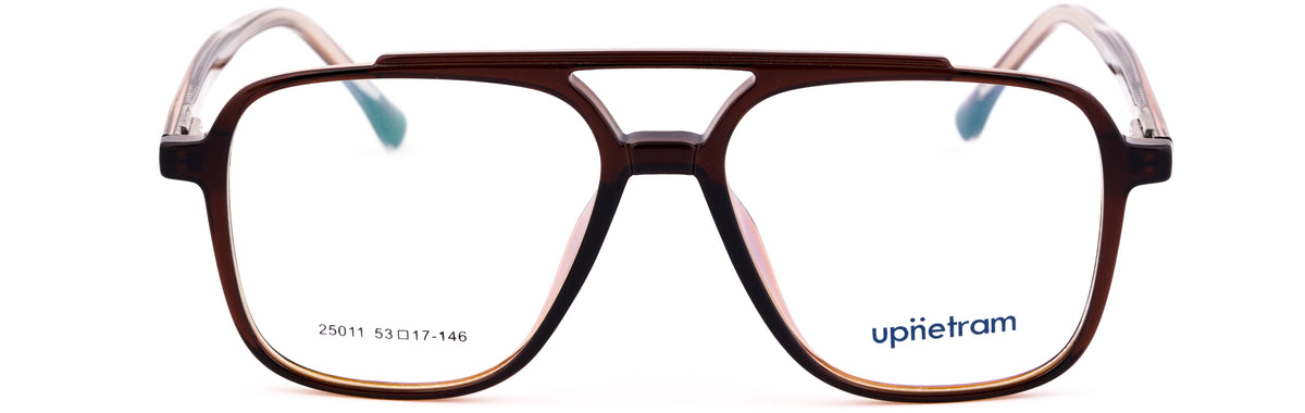 UP25011-C2-Handmade Mix Material -havana Brown - glassesbyahana.com