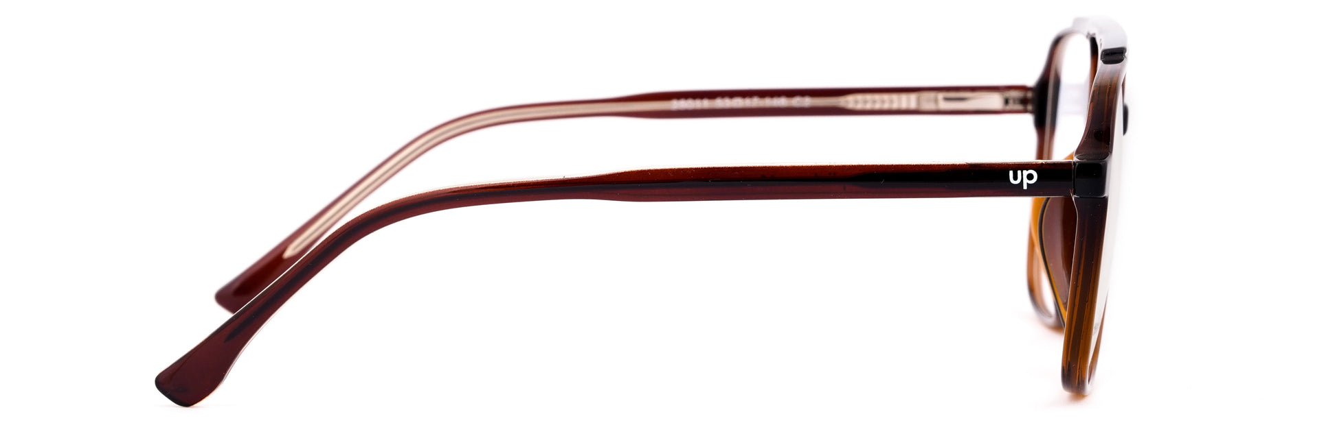 UP25011-C2-Handmade Mix Material -havana Brown - glassesbyahana.com