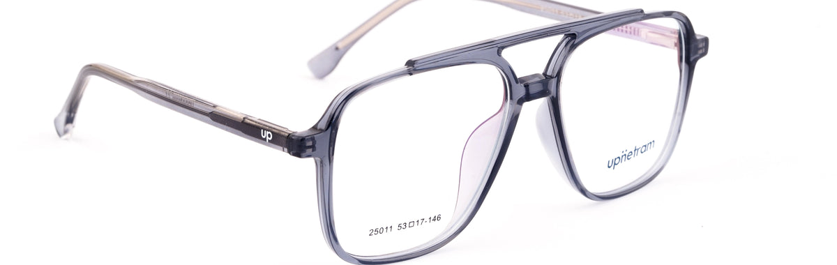 UP25011-C3-Handmade Mix Material -Slate Grey - glassesbyahana.com