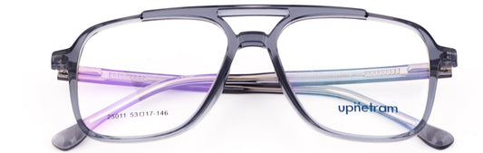 UP25011-C3-Handmade Mix Material -Slate Grey - glassesbyahana.com