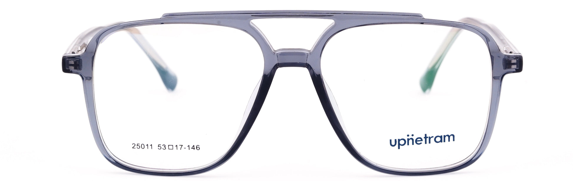 UP25011-C3-Handmade Mix Material -Slate Grey - glassesbyahana.com