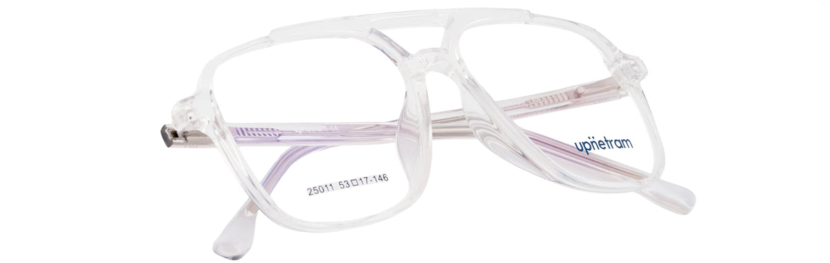 UP25011-C4-Handmade Mix Material - Crystal Clear - glassesbyahana.com