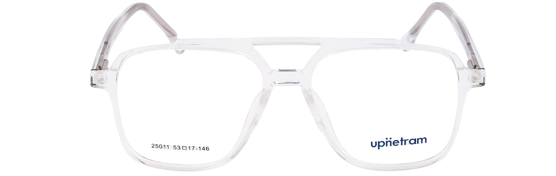 UP25011-C4-Handmade Mix Material - Crystal Clear - glassesbyahana.com