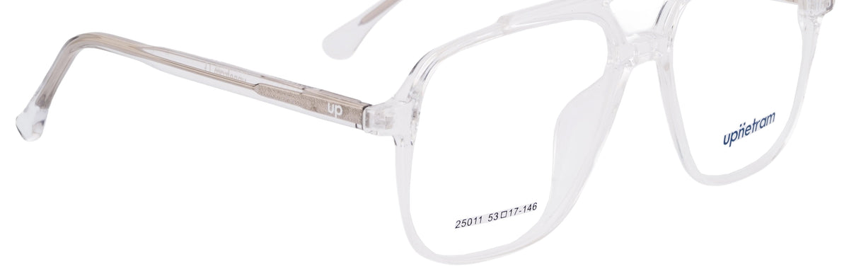 UP25011-C4-Handmade Mix Material - Crystal Clear - glassesbyahana.com