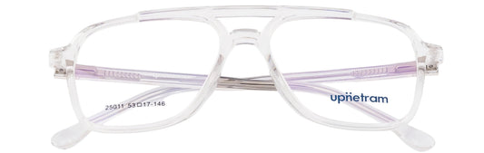 UP25011-C4-Handmade Mix Material - Crystal Clear - glassesbyahana.com