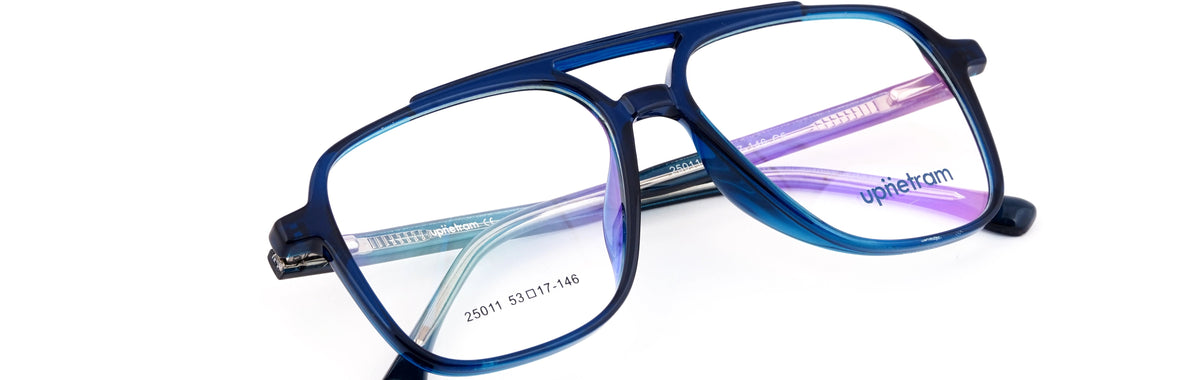 UP25011-C5-Handmade Mix Material - Glacier Blue - glassesbyahana.com