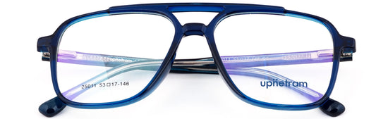 UP25011-C5-Handmade Mix Material - Glacier Blue - glassesbyahana.com