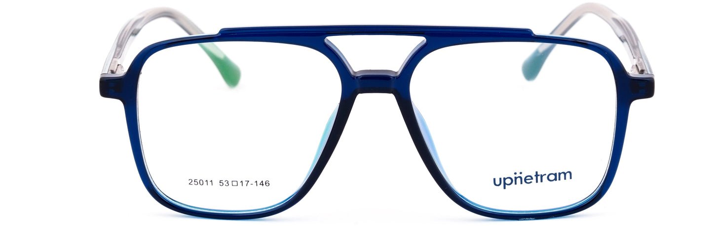 UP25011-C5-Handmade Mix Material - Glacier Blue - glassesbyahana.com