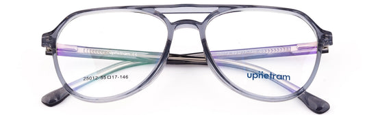UP25012-C3-Handmade Mix Material-Slate Grey - glassesbyahana.com