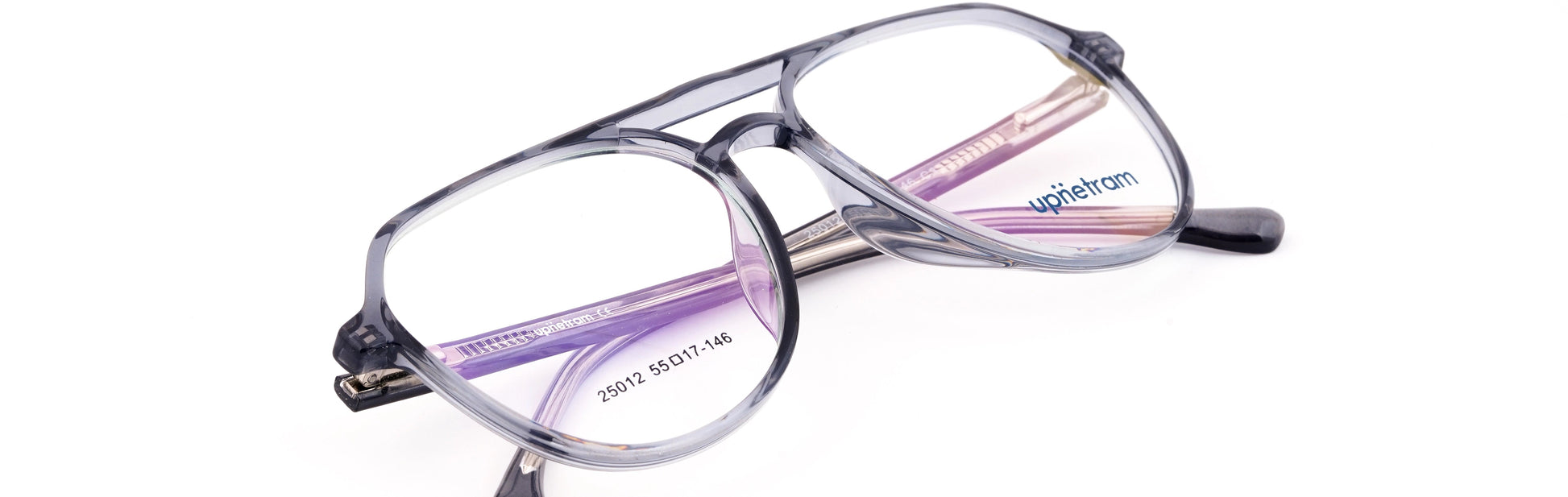 UP25012-C3-Handmade Mix Material-Slate Grey - glassesbyahana.com