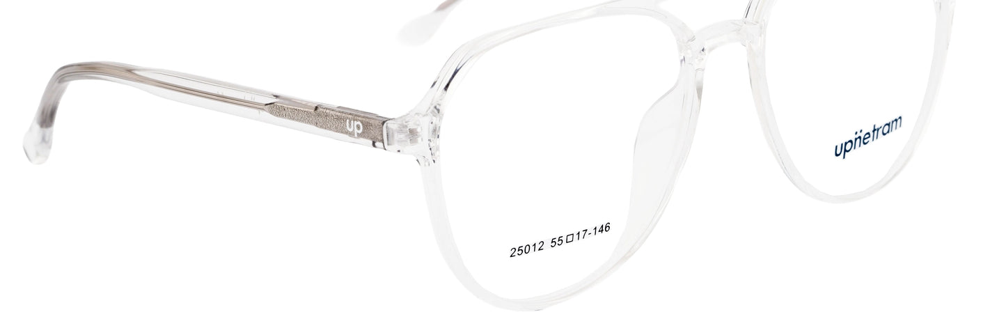 UP25012-C4-Handmade Mix Material-Crystal Clear - glassesbyahana.com