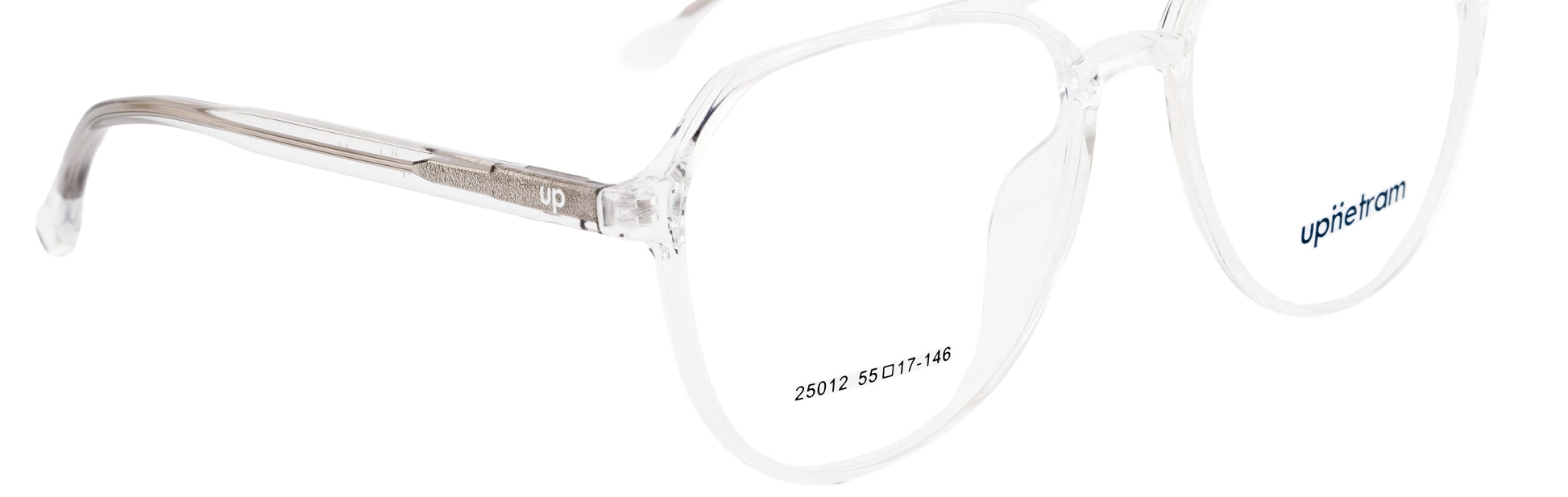 UP25012-C4-Handmade Mix Material-Crystal Clear - glassesbyahana.com