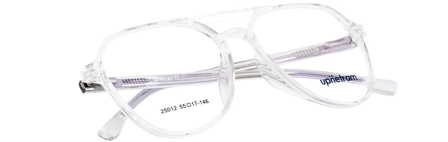 UP25012-C4-Handmade Mix Material-Crystal Clear - glassesbyahana.com