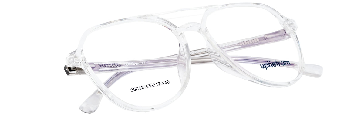 UP25012-C4-Handmade Mix Material-Crystal Clear - glassesbyahana.com