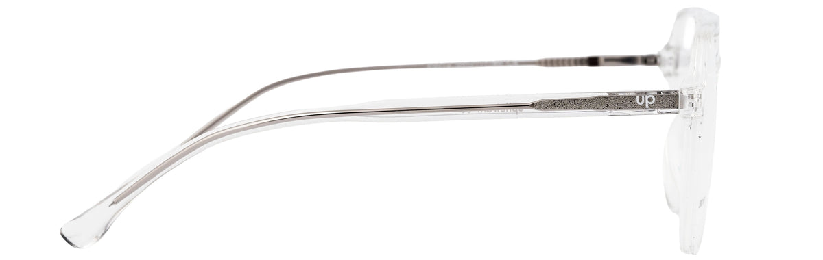 UP25012-C4-Handmade Mix Material-Crystal Clear - glassesbyahana.com