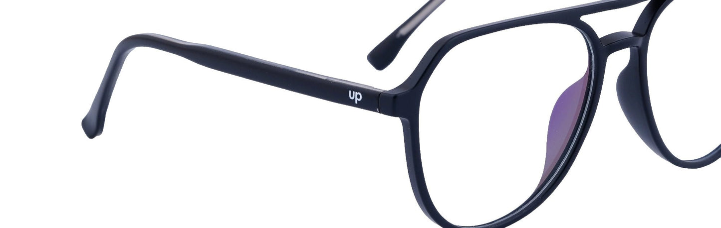 UP25012-C6-Handmade Mix Material-Midnight Black - glassesbyahana.com