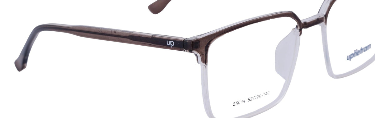 UP25014-C3-Handmade Mix Material-Crystal Brown - glassesbyahana.com