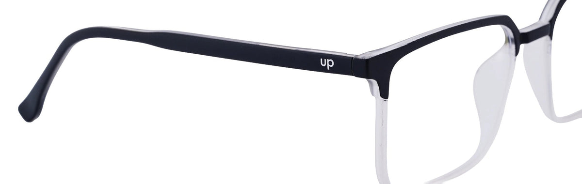 UP25014-C5-Handmade Mix Material-Crystal Black - glassesbyahana.com