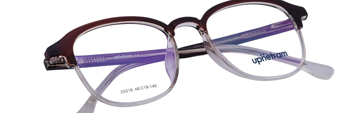UP25018-C2-Handmade Mix Material-Havana Brown - glassesbyahana.com