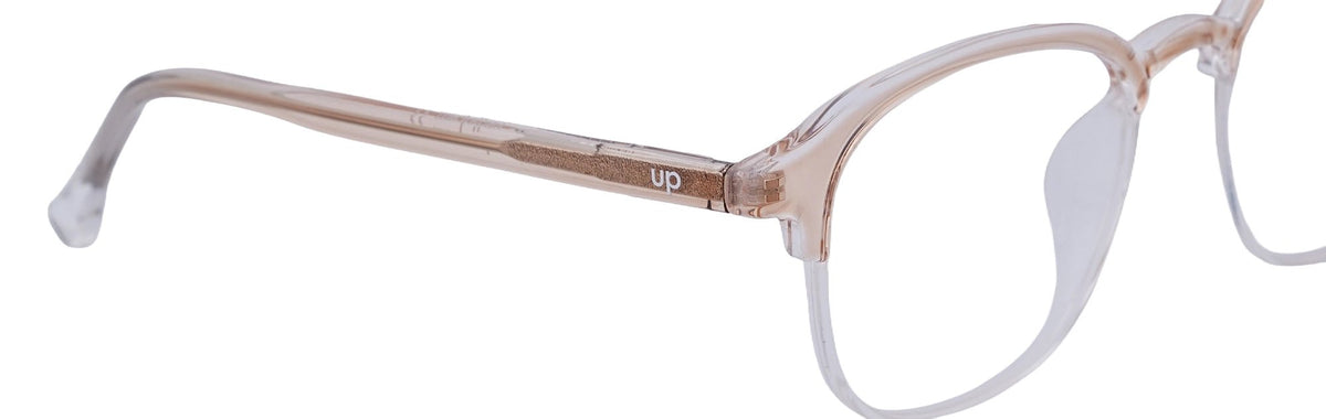 UP25018-C5-Handmade Mix Material-Translucent Gold - glassesbyahana.com